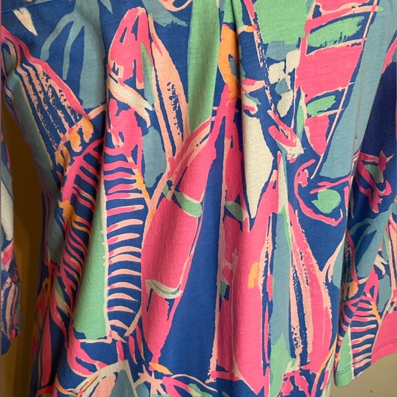 ๐ Lilly Pulitzer Ali Out to Sea Mini Dress. 3/4 length Sleeve Shift Dress. ๐ - Picture 5 of 13